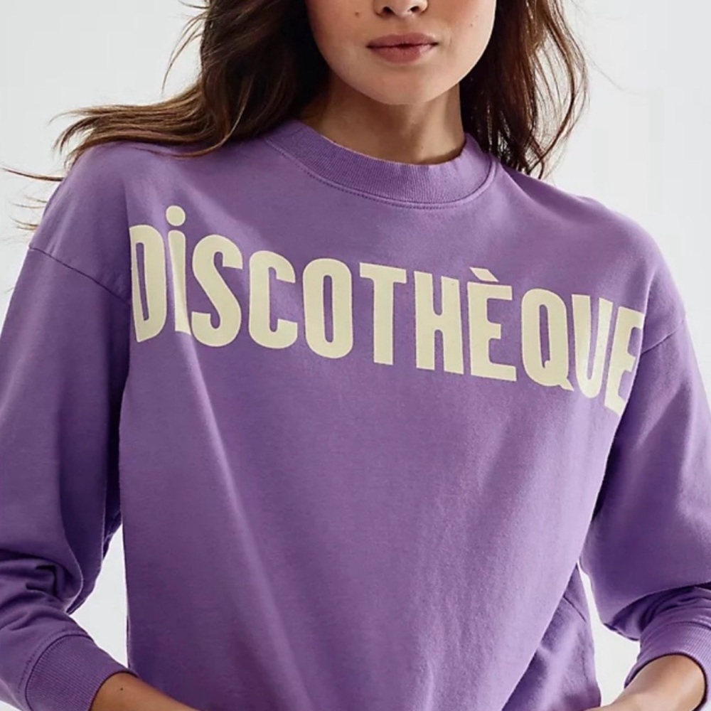 Clare V “Discotheque” sweatshirt